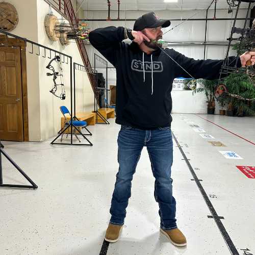 STND (BLACK) Premium Everyday 8 oz. Sponge Fleece Unisex Hoodie – Proof You're Still Standing