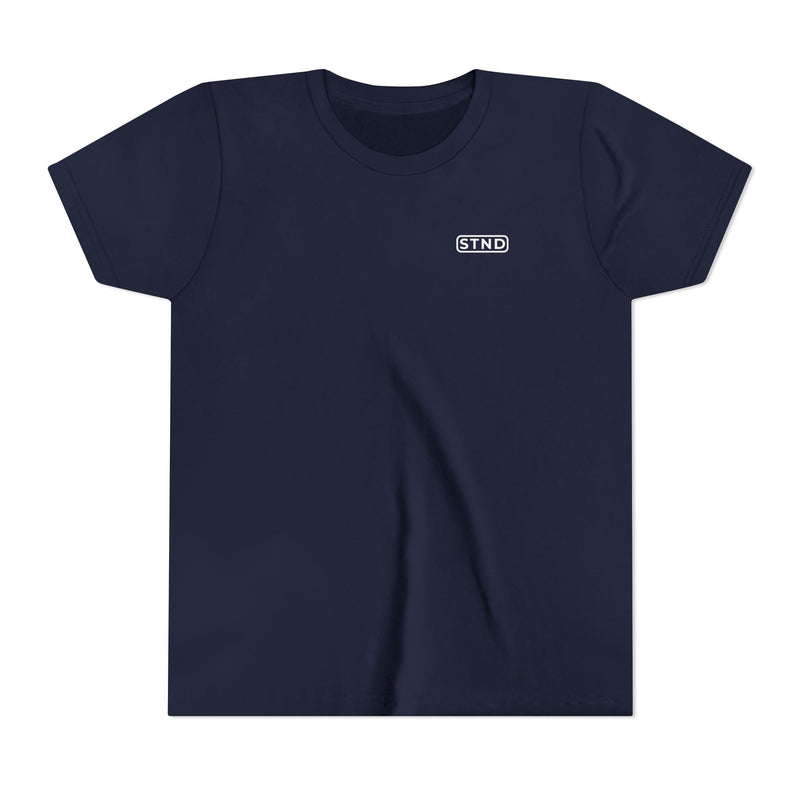 STND Youth Essential Tee — front | STND Apparel