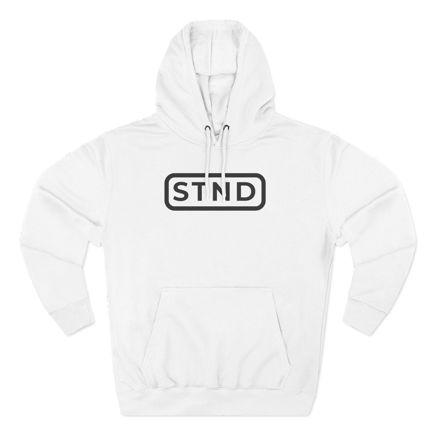 STND (Red/White) Premium Fleece Unisex Hoodie – Comfort, Style, and Strength