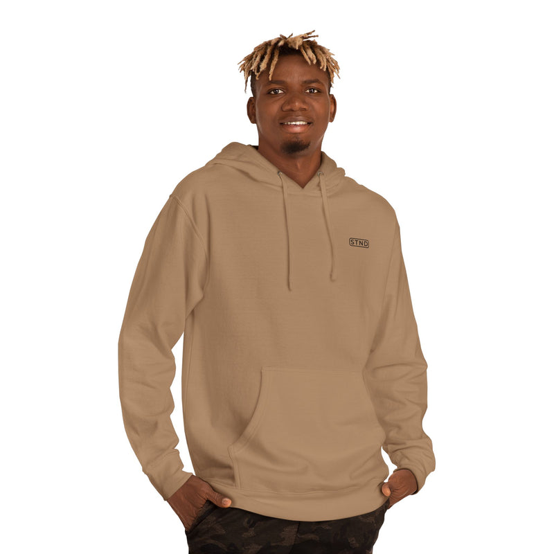STND Men's 8.5oz Essential Hoodie — front | STND Apparel